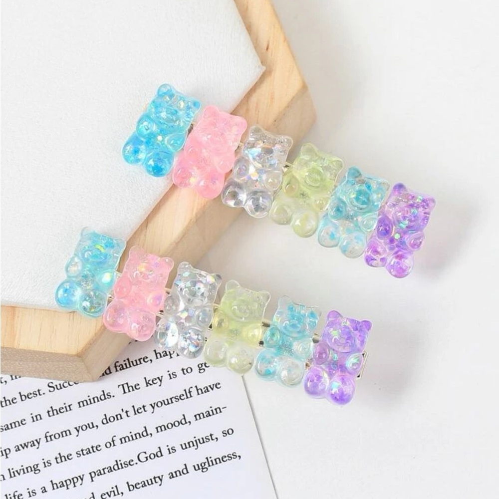Kawaii Bear Hair clip Set